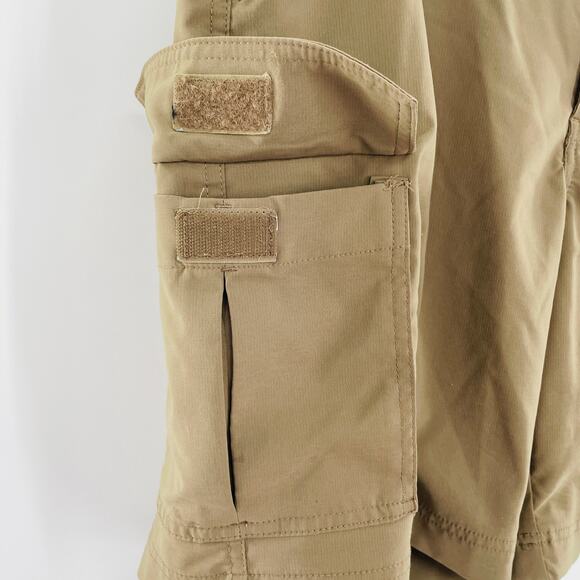 Chaps Beige Khaki Cargo Front & Side Pocket Classic Shorts 32 - Picture 5 of 10